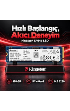 Kingston 128gb M.2 2280 Nvme Pcıe Gen4 Ssd Om8pgp4128q-ab
