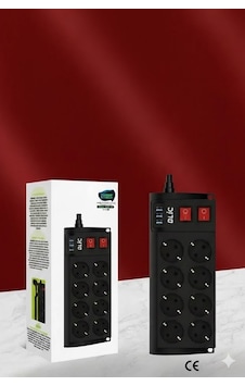 Çeşithane Termal Akım Korumalı 8 Li Uzatma Kablosu - 16 Amper Yüksek Güç Kapasiteli, 3x Usb Girişli 2 Çeşithane Termal Akım Korumalı 8 Li Uzatma Kablosu - 16 Amper Yüksek Güç Kapasiteli, 3x Usb Girişli 2