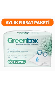 Greenbox 60x90 Yatak Koruyucu Örtü 30'lu 3 Paket 90 Adet Greenbox 60x90 Yatak Koruyucu Örtü 30'lu 3 Paket 90 Adet