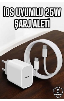 Şarj - 849 - Aleti İos 15/15 Pro Max Uyumlu Şarj Adaptörü - Csmo-tex - Ve Kablosu
