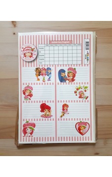 3 Sayfa Toplam 24 Adet Defter Kitap İsim Etiketi İsimlik 6