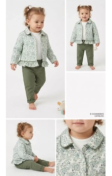 Veraura Lifestyle 6-24 Ay Ceketli Keten Pantolonlu 3lü Bebek Takımı Yeşil Veraura Lifestyle 6-24 Ay Ceketli Keten Pantolonlu 3lü Bebek Takımı Yeşil