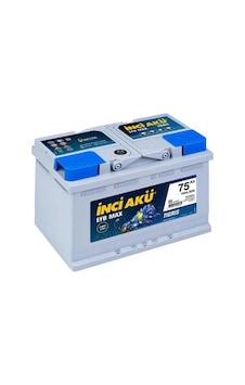 İnci 12 V 75 Ah Amper EFB Max Tigris 750 A EN Akü Start Stop Akü İnci 12 V 75 Ah Amper EFB Max Tigris 750 A EN Akü Start Stop Akü