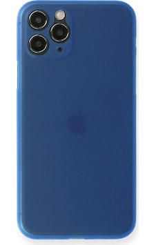 Cosmotex Newface Apple iPhone Uyumlu  11 Pro Max Kılıf Pp Ultra İnce Kapak - Mavi