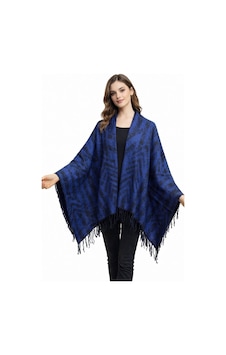 Aldaıyr Kadın Kışlık Çift Taraflı Panço Omuz 140x140 Çok Renkli41 Aldaıyr Kadın Kışlık Çift Taraflı Panço Omuz 140x140 Çok Renkli41