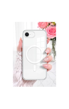 Fibaks iPhone 16e/17e Uyumlu Kılıf Magsafe Wireless Kablosuz Şarj Destekli Sert Şeffaf Darbe Emici Kapak Fibaks iPhone 16e/17e Uyumlu Kılıf Magsafe Wireless Kablosuz Şarj Destekli Sert Şeffaf Darbe Emici Kapak