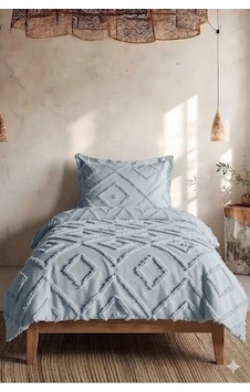 Iskandinav Gri Tek Kişilik Yatak Örtüsü 180 x 235 CM 1 Adet Yastık Gri Iskandinav Gri Tek Kişilik Yatak Örtüsü 180 x 235 CM 1 Adet Yastık Gri