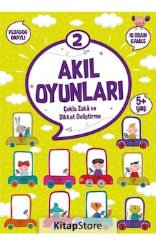 Akıl Oyunları 2 - Çoklu Zeka ve Dikkat Geliştirme 5+ Yaş- Dokuz Yayınları
