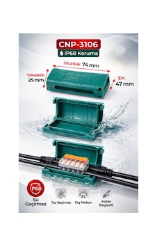 Su Geçirmez Buat Jel Kutusu Ip68 Koruma Cnp-3106 Su Geçirmez Buat Jel Kutusu Ip68 Koruma Cnp-3106