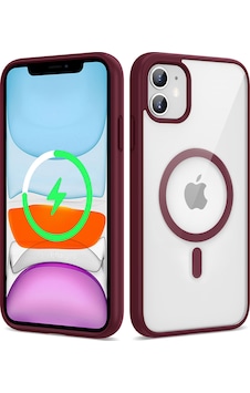 Apple Uyumlu iPhone 11 Uyumlu Magsafe Wireless Şarj Özellikli Silikon Zore Ege Kılıf-koyu Kırmızı Koyu Kırmızı - Apple Uyumlu iPhone 11 Uyumlu Magsafe Wireless Şarj Özellikli Silikon Zore Ege Kılıf-koyu Kırmızı Koyu Kırmızı -