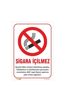 Sigara Içilmez Para Cezası Kesilir - Isg Levhası Sigara Içilmez Para Cezası Kesilir - Isg Levhası