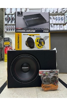 Takım Set 30cm Bass Diamond 4 Kanallı Anfi 16cm Midrange Kablo Seti Takım Set 30cm Bass Diamond 4 Kanallı Anfi 16cm Midrange Kablo Seti