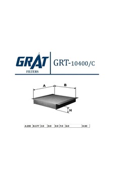 Grat 10400c Polen Filtresi Karbonlu 77364561 Grat 10400c Polen Filtresi Karbonlu 77364561