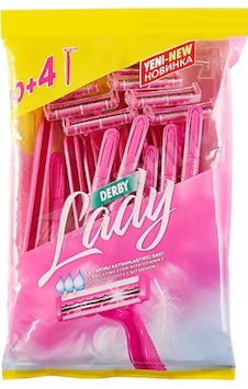 4 Adet Derby Lady 2 Bıçaklı 10 + 4 Poşet 4 Adet Derby Lady 2 Bıçaklı 10 + 4 Poşet