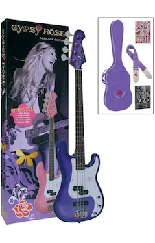 Valencia Grb1Kcpp Bas Gitar Gypsy Rose Set Mor