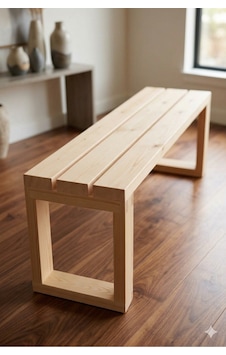 Ladin Masif Ahşap Bank Tabure 30x100x42 Cm Naturel Ladin Masif Ahşap Bank Tabure 30x100x42 Cm Naturel