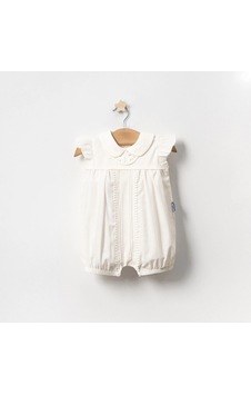 Lamato Baby Yazlık Yakası Fisto Dantelli Bebe Kız Tulum Ekru Lamato Baby Yazlık Yakası Fisto Dantelli Bebe Kız Tulum Ekru