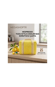 Yuzu Style Cooler Bag Soğutucu Çanta Sarı