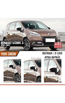 Renault Scenic 3 (2010 - 2015) Sonrası Batman Yarasa Ayna Kapağı (p