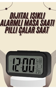 Dijital Masa Saati Termometreli Takvim Çalar Saat Led Ekran Pilli . Dijital Masa Saati Termometreli Takvim Çalar Saat Led Ekran Pilli .
