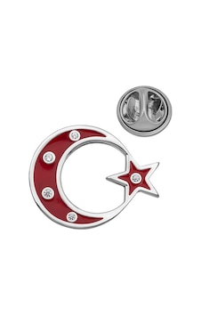 925 Ayar Gümüş Ay Yıldız Rozet Arbltgsvydayt8bdhks Çok Renkli 925 Ayar Gümüş Ay Yıldız Rozet Arbltgsvydayt8bdhks Çok Renkli