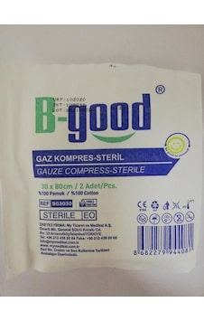 B-good Steril Gaz Kompres 30 x 80 CM 2 Adet B-good Steril Gaz Kompres 30 x 80 CM 2 Adet