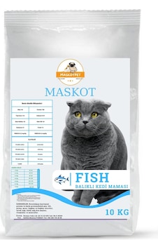 Maskot Balıklı Yetişkin Kedi Maması 10 KG