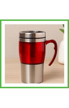 Vaveni Termos Bardak 450ml Uzun, Krom & Renkli Arz Vaveni Termos Bardak 450ml Uzun, Krom & Renkli Arz