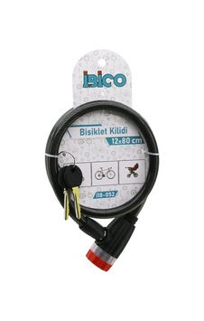 Anahtarlı Çevirmeli Kilit Kapaklı Plastik Kafa Bisiklet Kilit Çelik Tel Siyah Şeffaf Kılıf 12mmx80cm Anahtarlı Çevirmeli Kilit Kapaklı Plastik Kafa Bisiklet Kilit Çelik Tel Siyah Şeffaf Kılıf 12mmx80cm