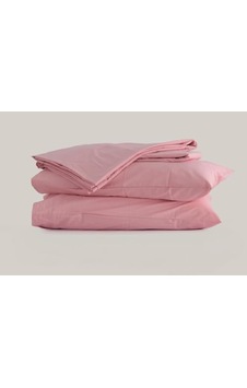 Sleeptown Celia Pamuk Luxury Yıkanabilir Mevsimlik Otel Nevresimi Tek Kişilik Nevresim 160x220 Pudra Açık Indigo