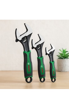 İngiliz Anahtar Ve Kurbağacık Seti 3 Parça 6"-8"-10" / 150-200-250 Mm - 45 İngiliz Anahtar Ve Kurbağacık Seti 3 Parça 6"-8"-10" / 150-200-250 Mm - 45