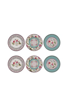Florine Bone 20 Cm 6lı Tabak Seti Çok Renkli