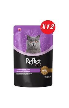 Reflex Plus Jöle İçinde Somonlu Ve Ton Balıklı Yetişkin Kedi Konservesi 85 Gr 12 Adet Reflex Plus Jöle İçinde Somonlu Ve Ton Balıklı Yetişkin Kedi Konservesi 85 Gr 12 Adet