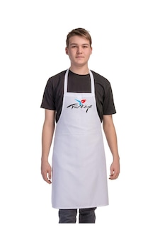 Formteks Baskılı Aşçı Önlük Beyaz Formteks Baskılı Aşçı Önlük Beyaz