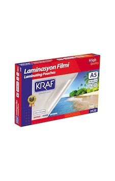 Kraf Laminasyon Filmi Parlak A5 100mıc 100lü 2122 Kraf Laminasyon Filmi Parlak A5 100mıc 100lü 2122