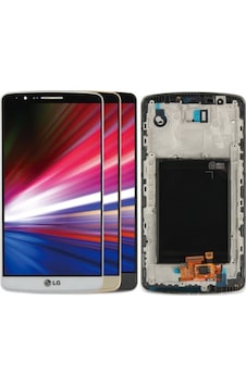 LG Uyumlu G3 D855 Lcd Ekran Dokunmatik Siyah Çıtalı