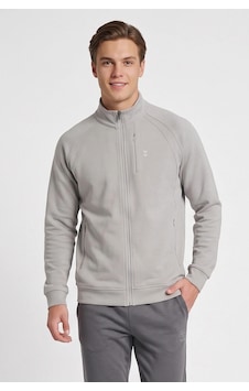 Hummel Pamuklu Dik Yaka Fermuarlı Sweat Erkek Sweat 922581-2521 Gri