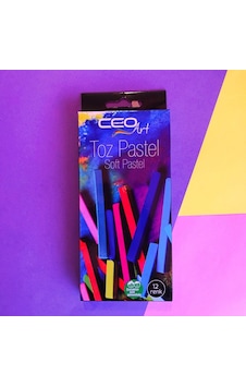 Ceo Art 12'Li Toz Pastel Boya Seti 12 Renk Soft Pastel