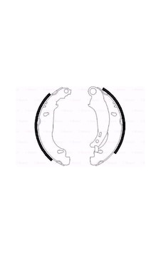 Peugeot 206+ 1.4 I 2009-2020 Bosch Arka Fren Balatası Peugeot 206+ 1.4 I 2009-2020 Bosch Arka Fren Balatası