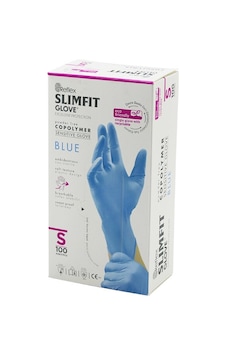 Reflex Slimfit Glove Kod-027 S Mavi Pudrasız Muayene Eldiven 100lü 4989 Reflex Slimfit Glove Kod-027 S Mavi Pudrasız Muayene Eldiven 100lü 4989