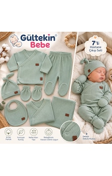 Babymed Sade Kız Ve Erkek 7 Li Hastane Çıkışı -ba7700326 - Koyu Yeşil Babymed Sade Kız Ve Erkek 7 Li Hastane Çıkışı -ba7700326 - Koyu Yeşil