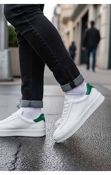 Lufian Erkek Sneaker Ayakkabı Beyaz/yeşil Beyaz - Yeşil
