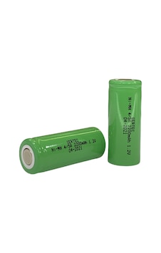 1.2v 2000 Mah - 4/5a - Ni-mh Şarjlı Pil - Başsız / Flat Head