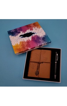 Defter Kalem Seti Karton Kutu Taba Çok Renkli Defter Kalem Seti Karton Kutu Taba Çok Renkli