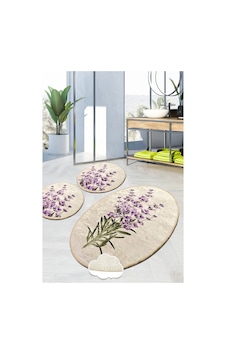Lavender Djt 3 Lü Set Banyo Paspası Klozet Takımı Çok Renkli Lavender Djt 3 Lü Set Banyo Paspası Klozet Takımı Çok Renkli