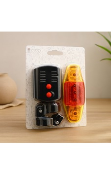 Bisiklet 3in1 Korna Cob Led Fener Sinyalli Stop Lambası Pilli