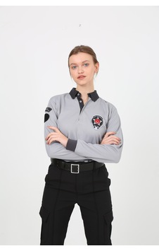 Yeni Tip Kamu Özel Güvenlik Kışlık Sweatshirt Armalı Gri