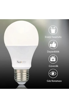 Next Led Şarjlı Led Ampul 9 W Bembeyaz Işık