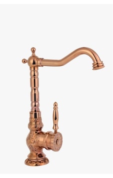 İsaoğlu Yapı Bakır Mutfak Bataryası Bronz Evye Musluğu Vintage Armatür İşlemeli Batarya Bakır İsaoğlu Yapı Bakır Mutfak Bataryası Bronz Evye Musluğu Vintage Armatür İşlemeli Batarya Bakır