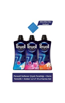 Perwoll Softener Çiçek Ferahlığı + Derin Temizlik + Amber 1,2 Lt 3'lü Karma Set set-hnkdtj-3404-6710 3'lü Set Perwoll Softener Çiçek Ferahlığı + Derin Temizlik + Amber 1,2 Lt 3'lü Karma Set set-hnkdtj-3404-6710 3'lü Set